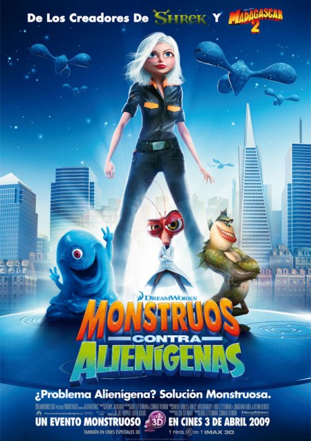 Trailer online de la película «Monstruos Contra Alienígenas», estreno 3 de abril