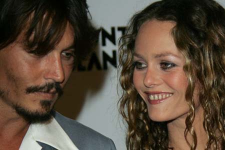 Johnny Depp y su novia Vanessa Paradis juntos en My American Lover